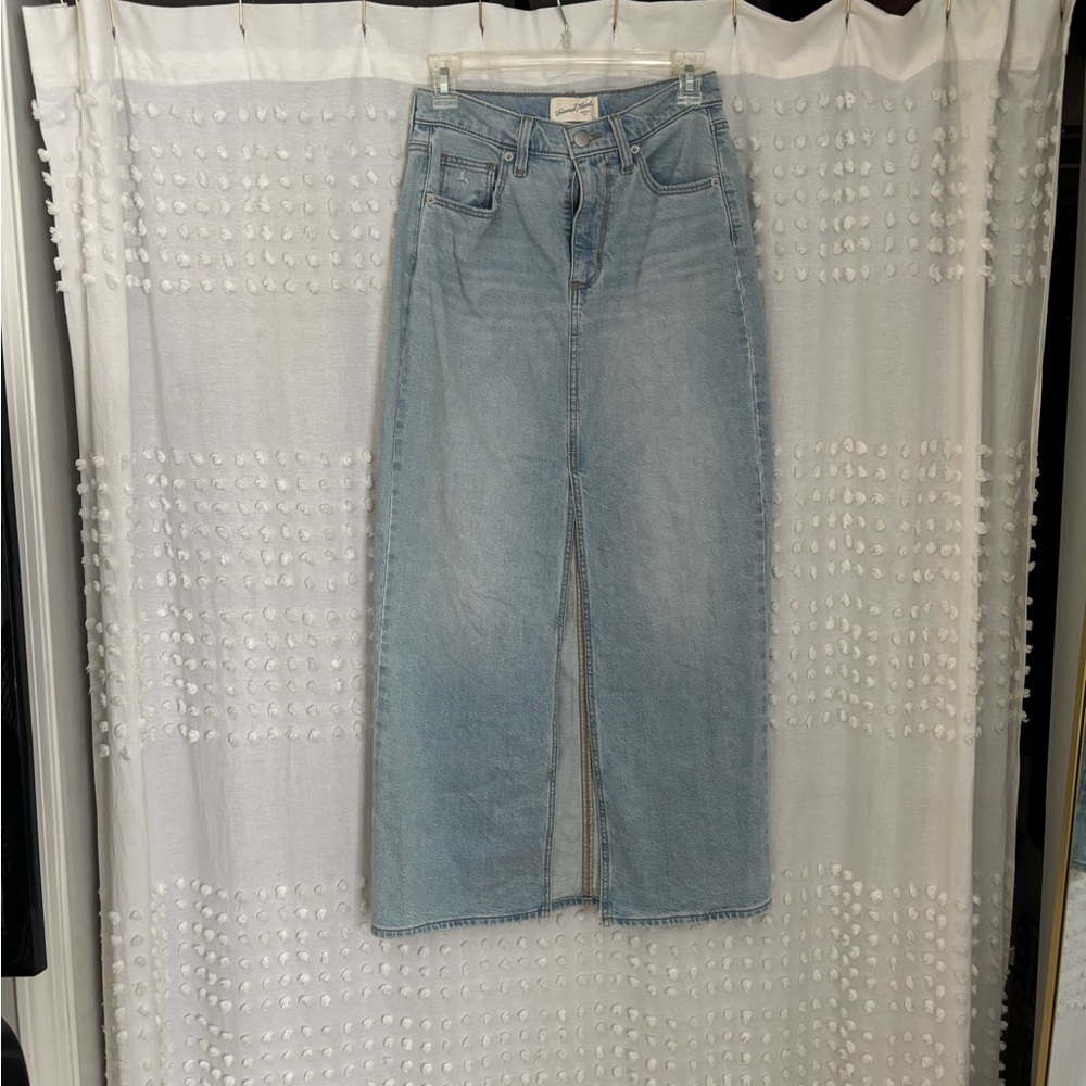 Universal Thread Light Blue Denim Maxi Skirt